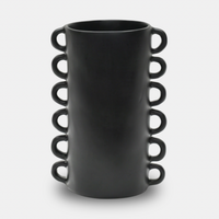 Loopy Resin Vase Black