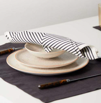 Concorde Napkin Black and Ivory Set of 4