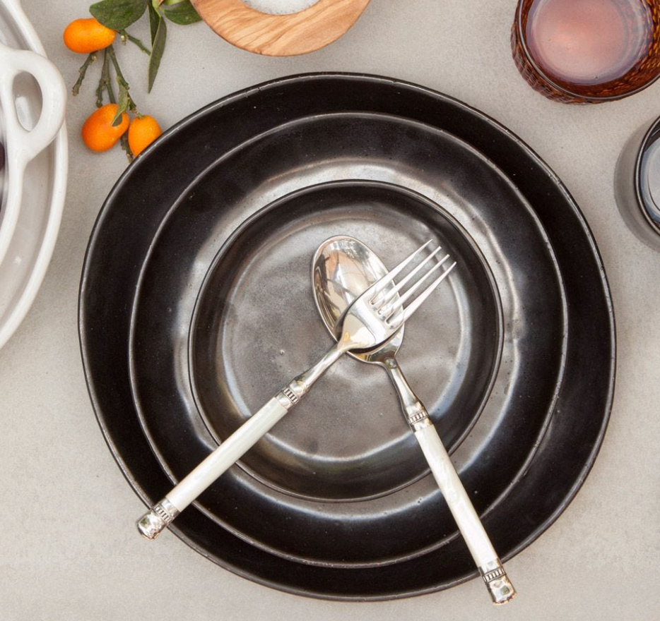 Marcus Black Dinnerware Set of 4 -