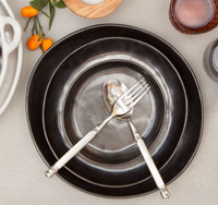 Marcus Black Dinnerware Set of 4 -