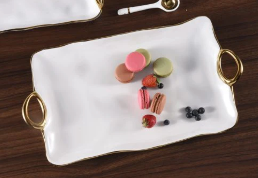 Gold Handle Tray Large