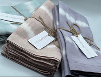 Hand Dyed Linen Napkin Set of 4 - Dusty Rose