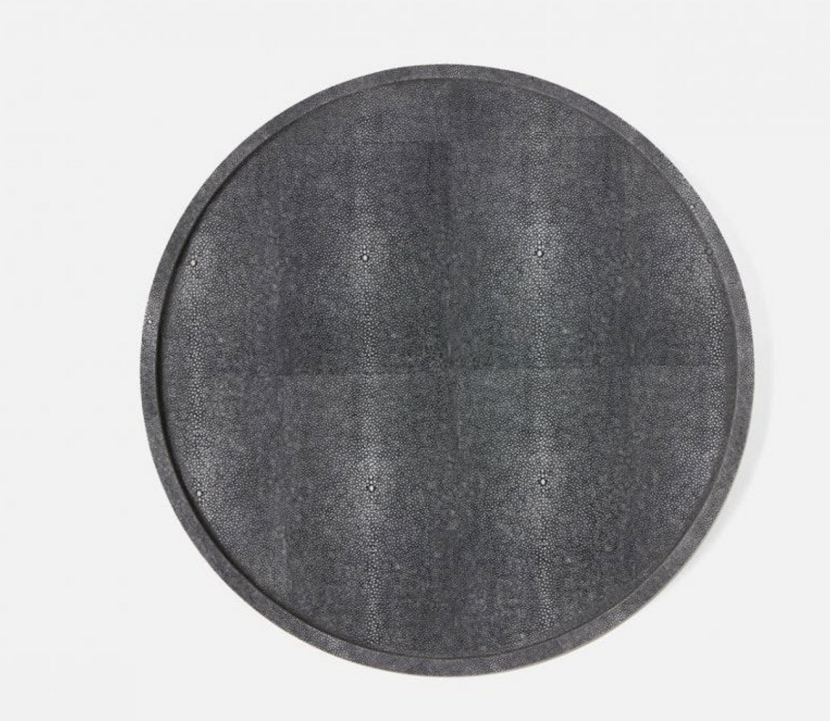 Calvin Faux Shagreen Lazy Susan Grey