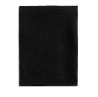 Linen Sateen Napkin Black Set of 4