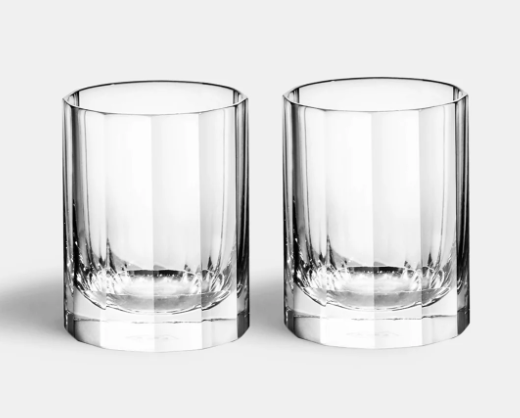 Fluted Shot Glass Set of 2