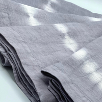 Hand Dyed Linen  Napkin Set of 4 - Lavender Gray