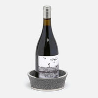 Angelica Grey Shagreen Wine Coaster