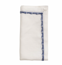 Filament Napkin White & Navy Set of 4