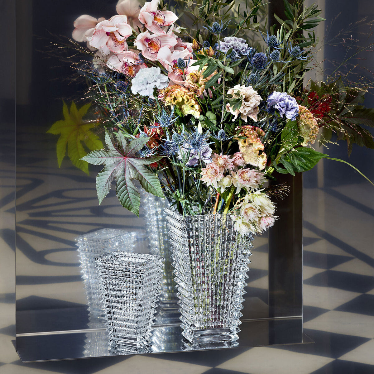 Eye Rectangular Vase Clear