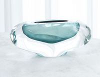 Abstract Bean Vase Azure