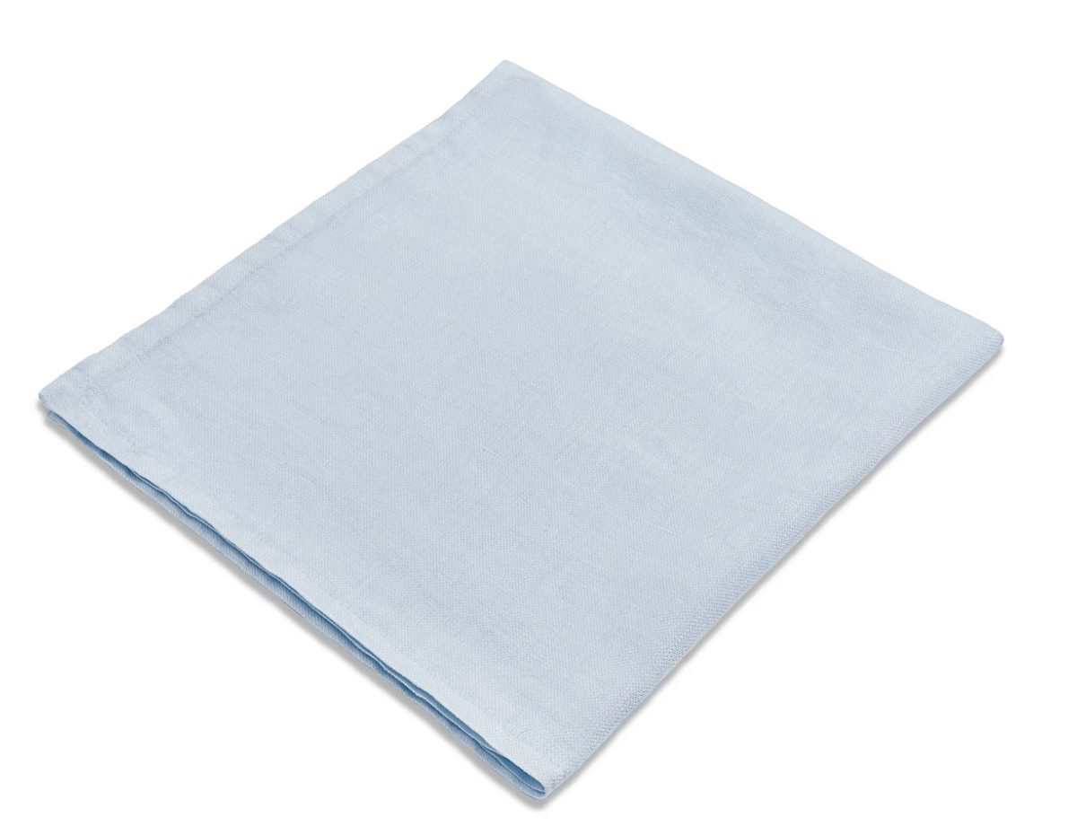 Linen Sateen Napkin Light Blue Set of 4