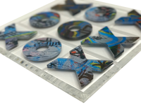Graffiti Acrylic Tic Tac Toe Set