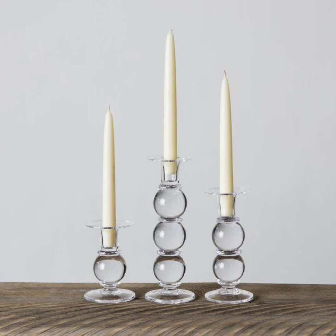 Hartland candlesticks by Simon Pearce.