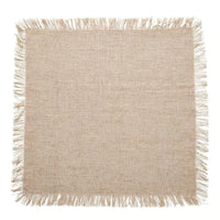 Fringe Napkin Silver & Natural Set of 4