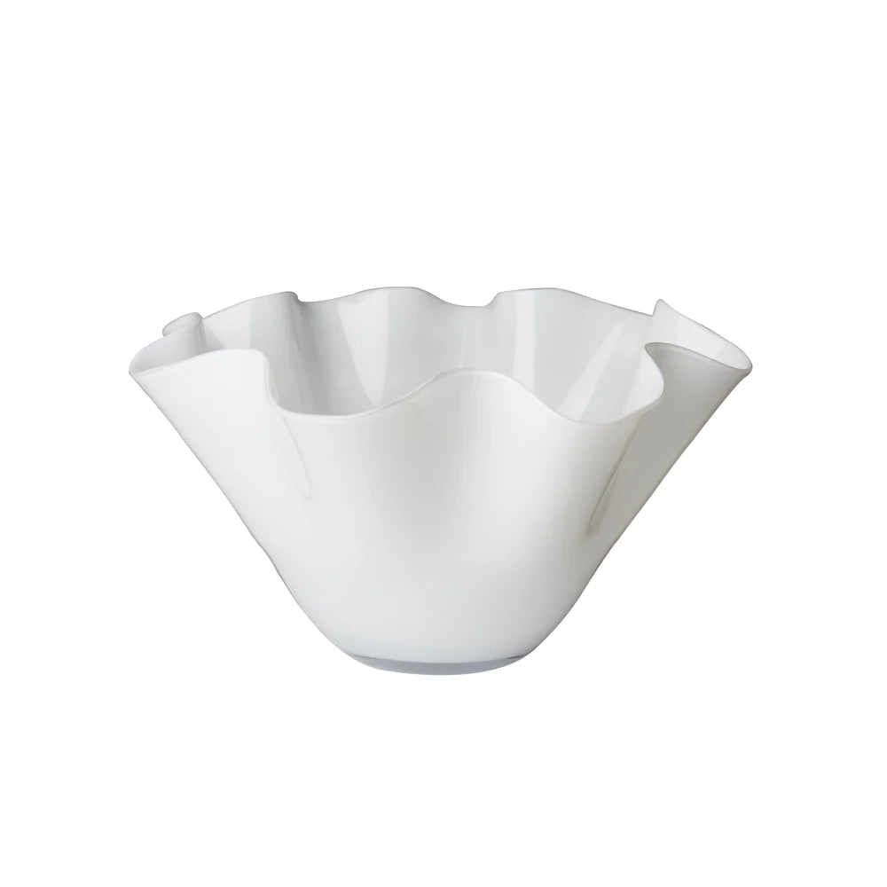 Ruffle White Bowl