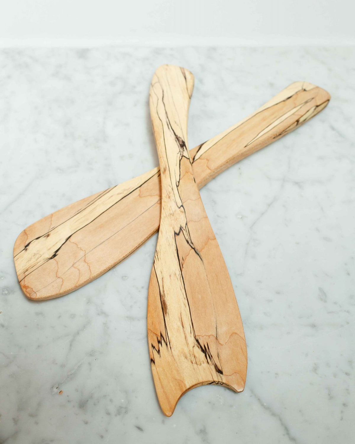 Spalted Maple Rustic Salad Tossers