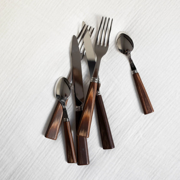 Nature Flatware 5 Piece Setting-Light Wood