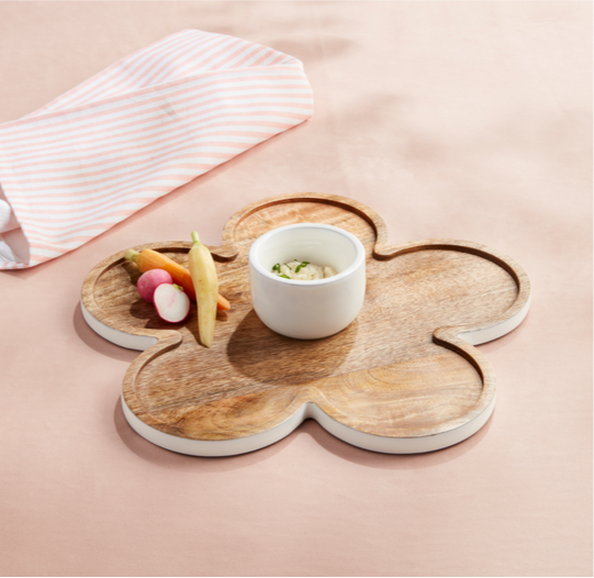 Flower Chip & Dip Board Set