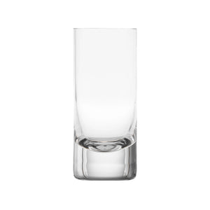 The Moser Whiskey Set Highball 400 ml glass, made from lead-free crystal with thick walls and a heavy base, stands upright on a white background.