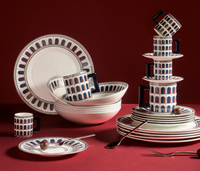 Palazzo Navy Dinnerware 3 Piece Set