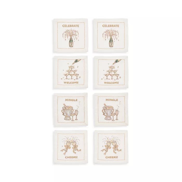 CHEERS Cocktail Napkin Set of 6