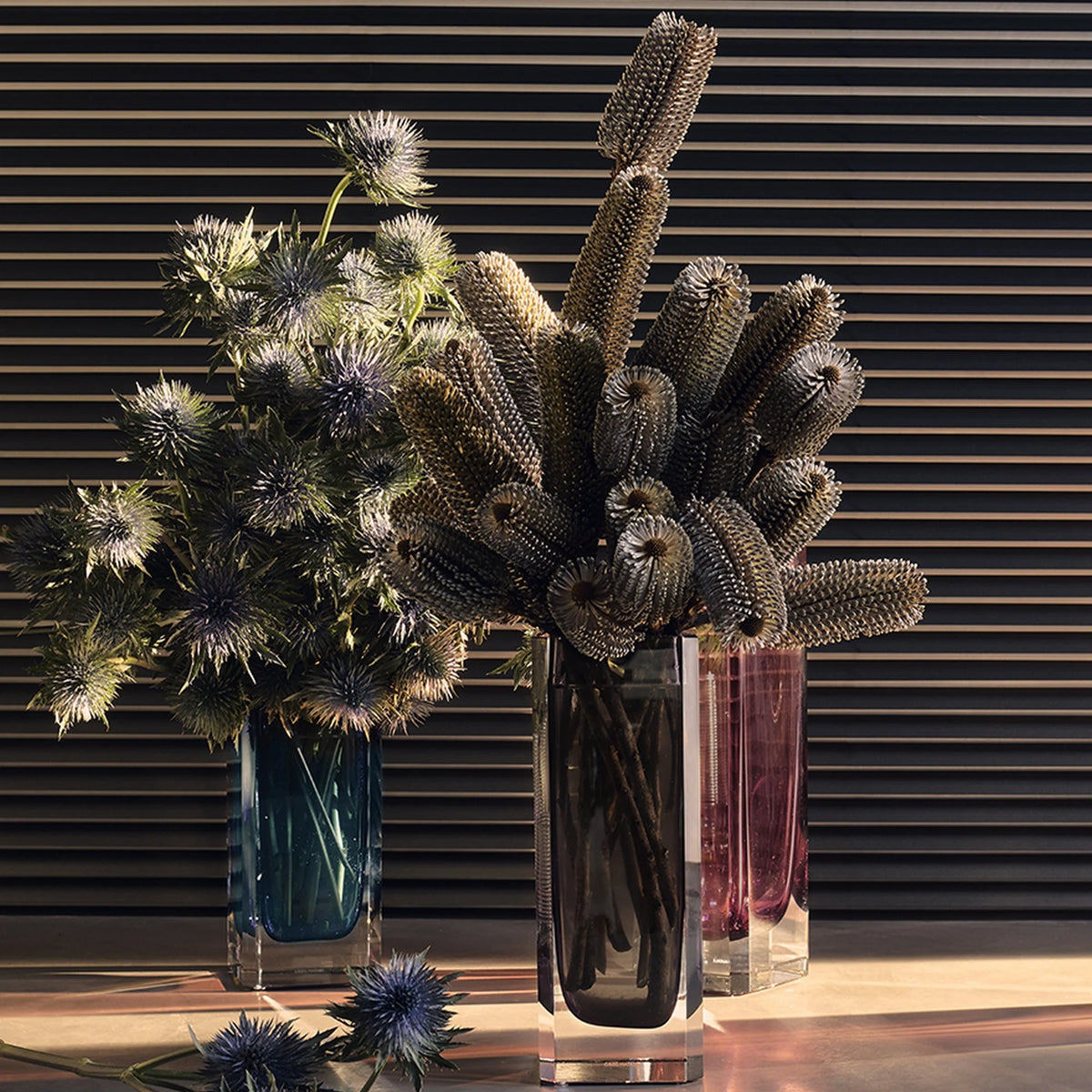 1977 Crystal Vase Smoke-