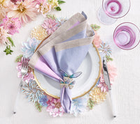 Dip Dye Napkin Set of 4 Lilac & Periwinkle
