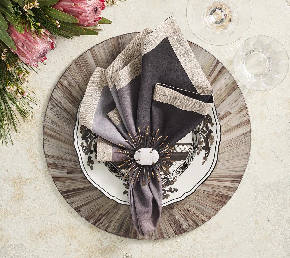 Aura Placemat Grey Set of 4