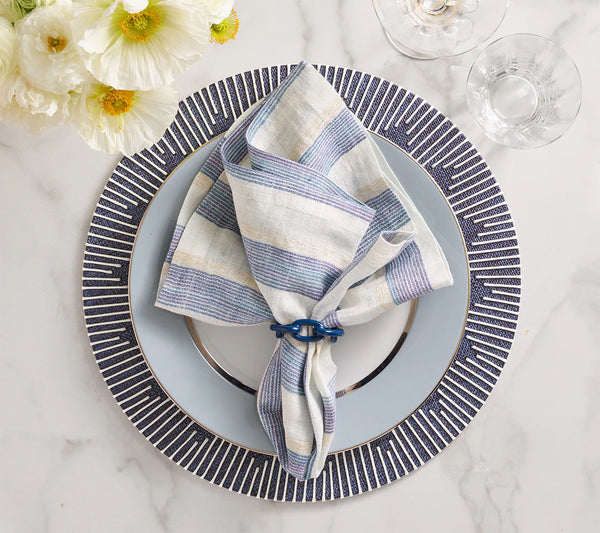 Dream Weaver Placemat Set of 4 - Navy & White