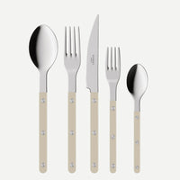 Bistrot Solid Flatware 5 Piece Setting - Shiny