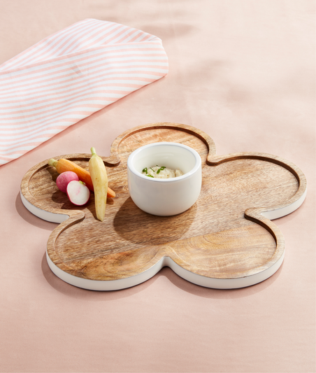 Flower Chip & Dip Board Set