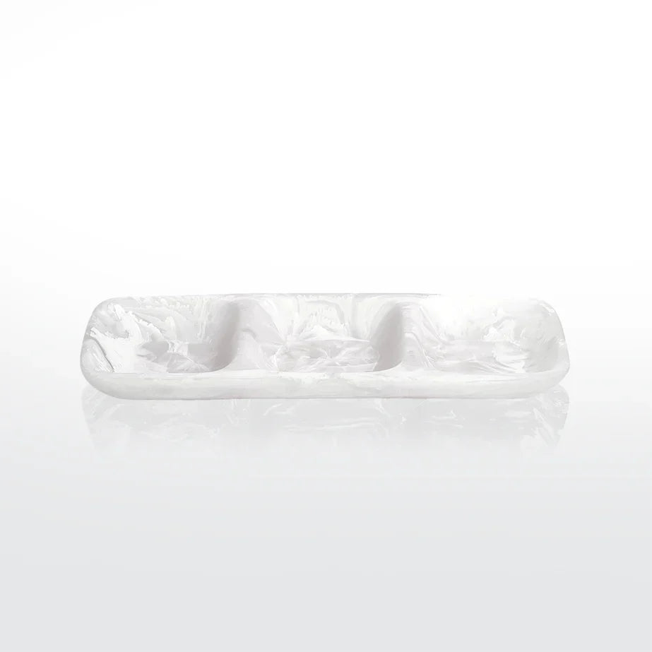 Swirl Resin Classic 3 Section Tray