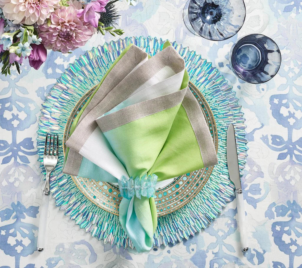 Radiant Napkin Ring s/4 - Seafoam