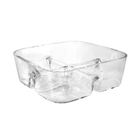 4 Section Square Relish Dish