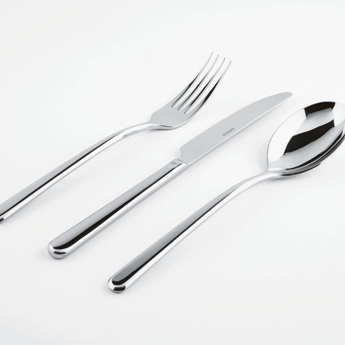 Linear Solid Handle Flatware 5 Place Setting