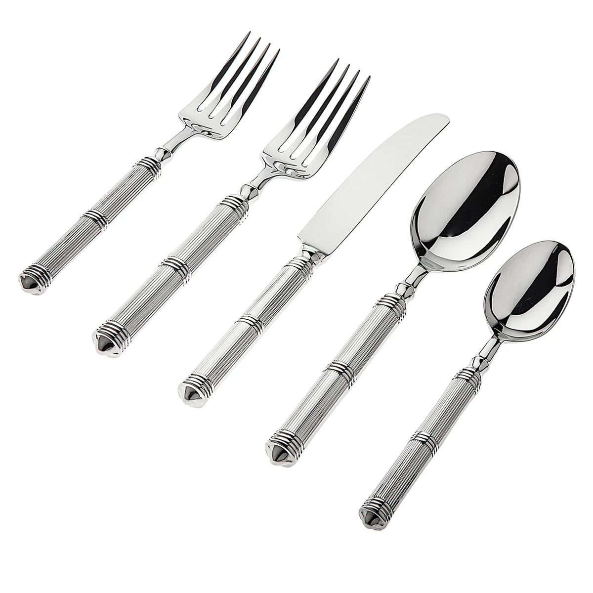 Castello Flatware Silver 5-Piece Setting