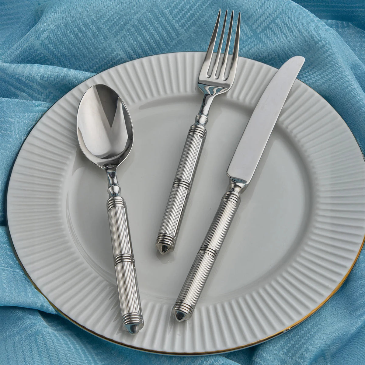 Castello Flatware Silver 5-Piece Setting