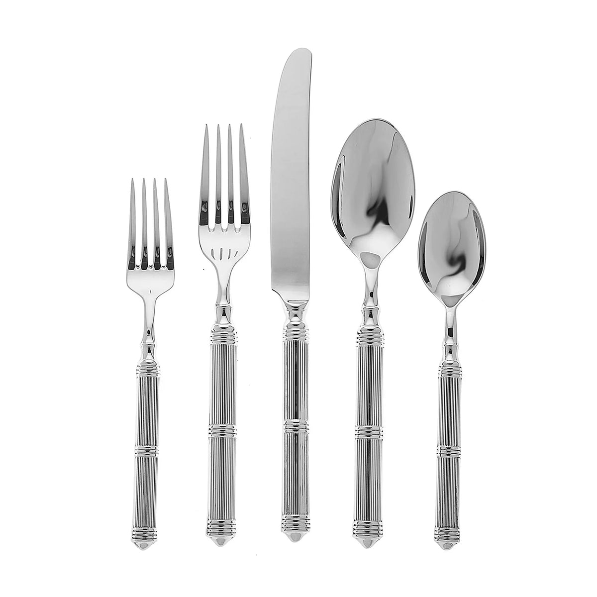 Castello Flatware Silver 5-Piece Setting