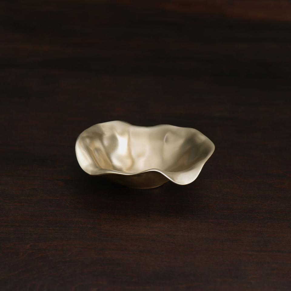 Sierra Maia Oval Gold Bowl