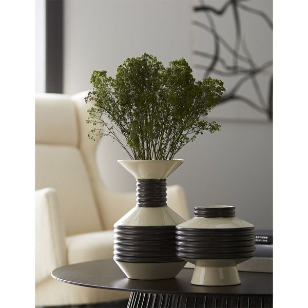 Alfredo Black and White Vase Set