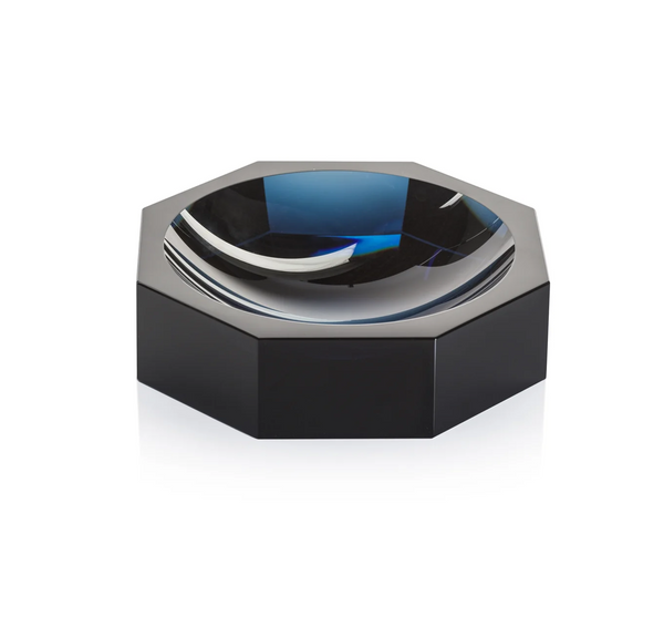 Optical Octagon Bowl - Deep Blue