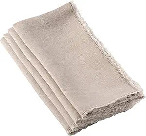 Fringed Napkin Natural Set of 4