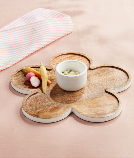 Flower Chip & Dip Board Set