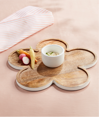 Flower Chip & Dip Board Set