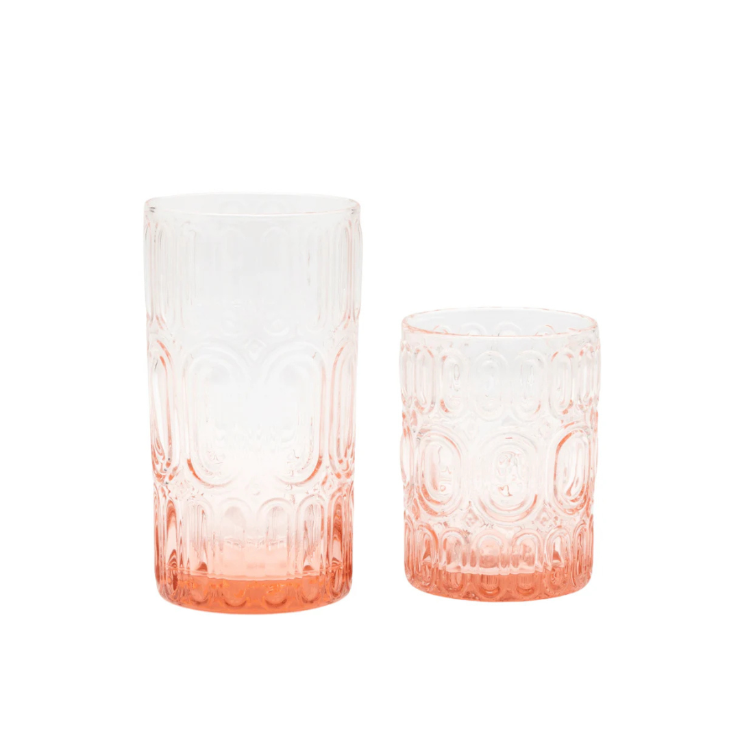 Aaron Pink Glassware Set of 6