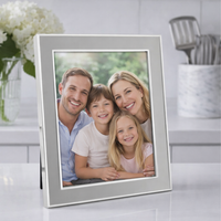 Enamel Thin Chiffon Silver Frame