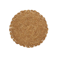 Amelia Natural Round Placemat Set of 4