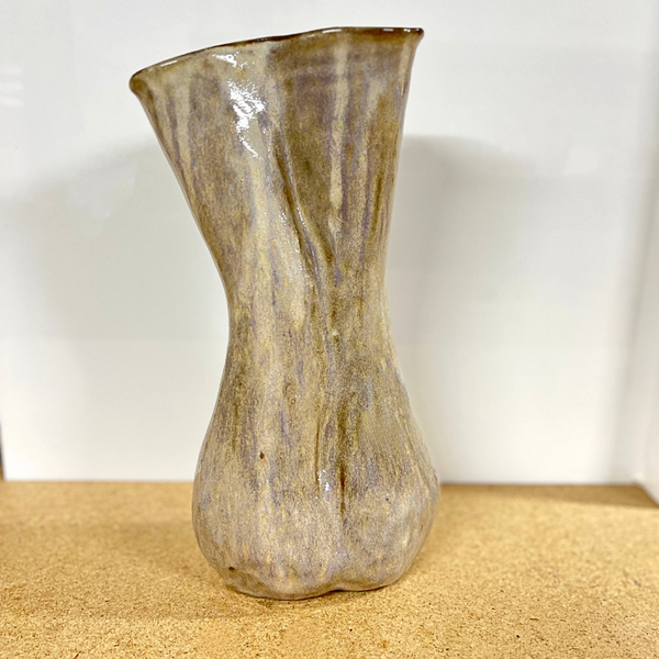Alluring Vase - Mottled White