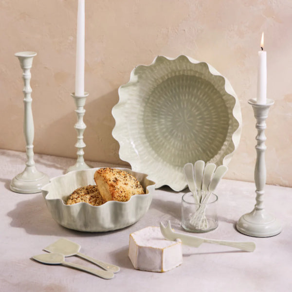 Crescent Cheese Set - Sage