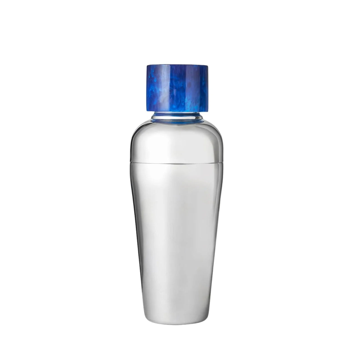 Azure Resin & Stainless Cocktail Shaker - Blue